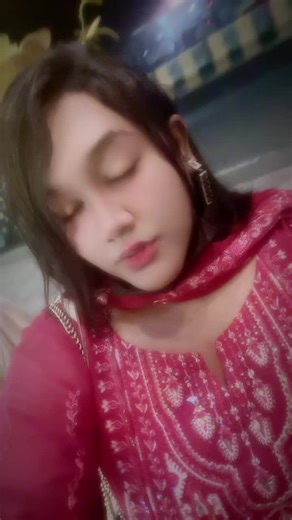 Elegant Nighttime Fashion in Red and Gold