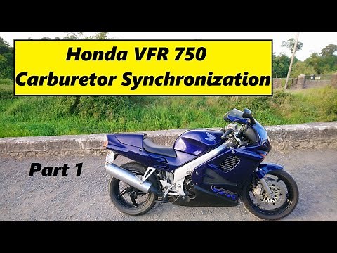 Honda VFR 750 Carburetor Synchonization (Balancing) - Part 1