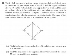 QuestionThe fly-ball governor of a steam engine is composed of... | Filo