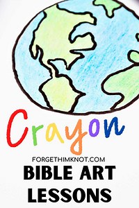 Easy Crayon Bible Art Lessons and Ideas for Kids - Forget Him Knot