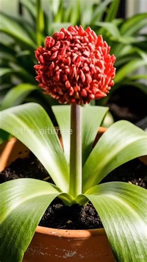 Blood Lily Growth ASMR 🌸 | Relaxing AI Flower Time-Lapse