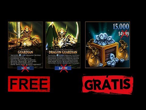 COMO CONSEGUIR O GUARDIAN E DRAGON CRYSTALS DE GRAÇA NO AQ3D
