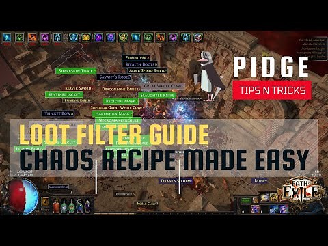 Chaos Recipe Made Easy - Loot Filter Optimisations | POE Tips n Tricks