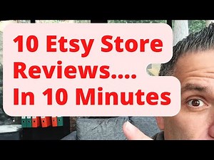 10 Etsy Store Reviews: In 10 MINUTES (Volume 4)