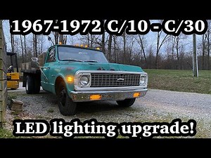 How to install led marker lights on a 1971 Chevy C/30 TRUCK. (C/10 - C/20 - C/30)