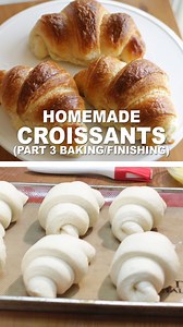 22K views · 1.6K reactions | Homemade Croissants Recipe Part 3 Baking the Croissants. This is a 3-part series for homemade croissants. The process is much too long to keep to 1 minute, so I broke it up into 3 parts. This is the final part in the series where I show you how to cook/bake the croissants. #croissants #croissant | In The Kitchen With Matt | Facebook