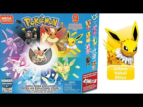 Mega Construx Instructions Pokemon GFV85 Every Eevee Evolution! (JOLTEON)