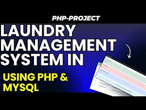 Laundry Management System in PHP and MySQL