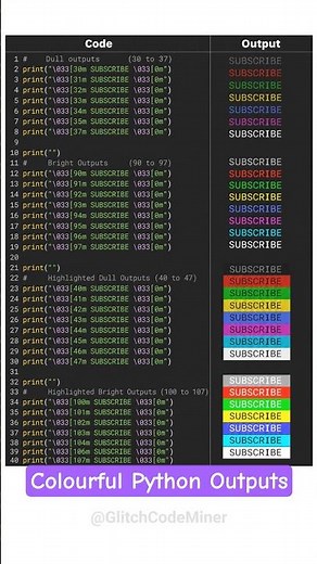 Print Colored Text in Python 🤯