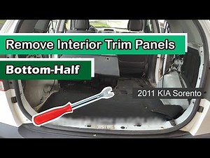 Remove Interior Trim Panels / Bottom-Half: 2011 KIA Sorento