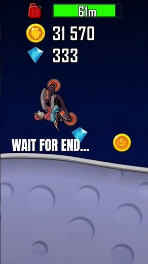 TO THE MOON! 🌙 1,000,000+ AIR TIME? 🚀 #HillClimbRacing #Shorts