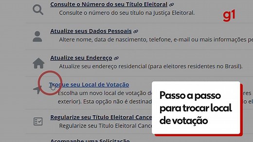 Transferência do título de eleitor: veja o passo a passo para trocar local de votação