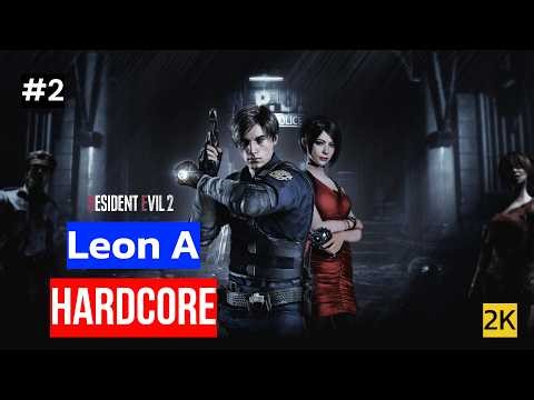 Resident Evil 2 Remake (2019) Leon A | Playthrough (Hardcore) #2 #shorts