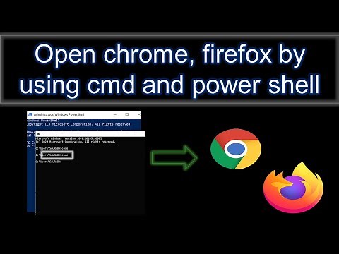 how to open chrome in powershell | windows | commands |firefox browser