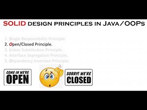 Open-Closed Principle from SOLID design principle in OOPS/Java