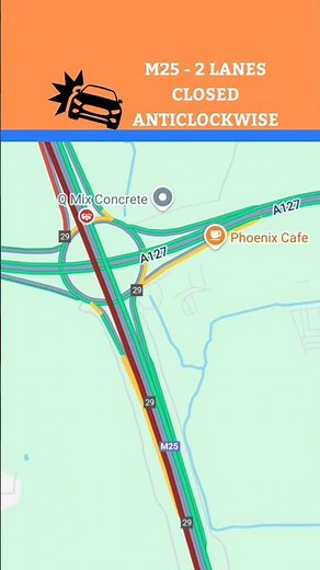 M25 Accident Update #accidentnews #trafficupdates #trafficalert #essex