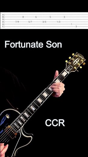 Fortunate Son | Guitar Intro with Tabs (John Fogerty CCR)