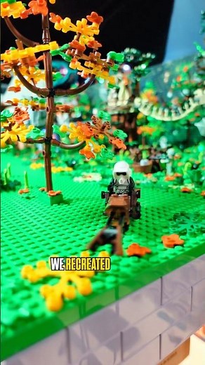 The iconic Star Wars scene but in LEGO and it moves! #lego #starwars