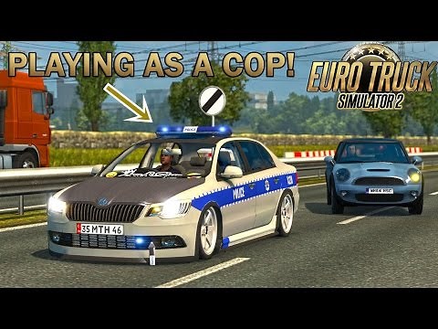 PLAYING AS THE POLICE IN ETS2! (Euro Truck Simulator 2)