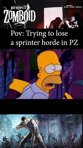 Losing The Sprinter Horde #projectzomboid