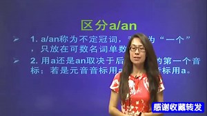 英语语法基础入门：区分a_an详解，简单易学