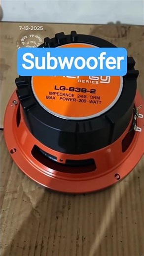 Speaker Legacy subwoofer 8 inch