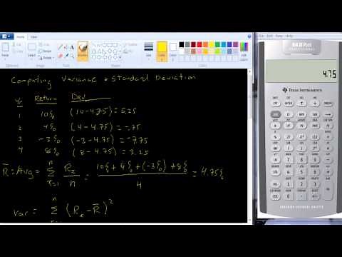 Computing Variance and Standard Deviation