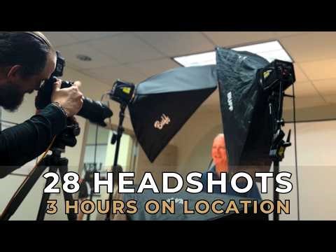 28 Headshots in 3 Hours | On Location Corporate Shoot
