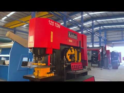 KISHAN HYDRAULIC IRONWORKER MACHINE WALKAROUND