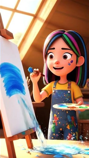 The Artist’s Living Canvas 🎨 | Funny 3D Animation Short in 8K | Toofy & Pastey Paint the Chaos