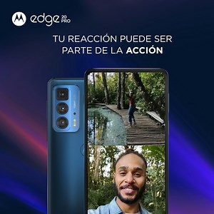 Explora fotos impresionantes y creativas con el #MotorolaEdge20Pro. 📱 Usa la función Dual Capture para darle un toque divertido a tu contenido, mostrando lo que ves y tu reacción. 🤩¡Conócelo! | Motorola