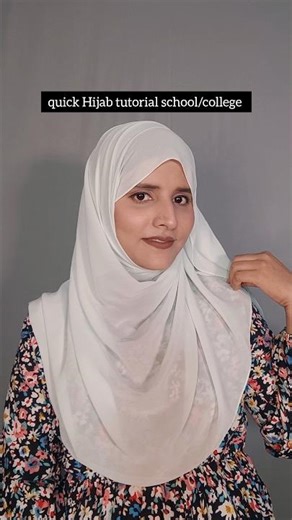 Quick & Easy Hijab Tutorial for School & College | Everyday Hijab Style 2025 #hijabtutorial #hijab