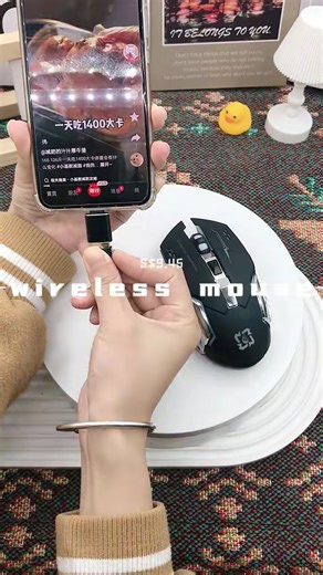 Dual-mode e-sports mouse, 6-button mute button, 2.4G Bluetooth wireless mouse#bluetoothmouse #mousegaming #mouse #wireless #esports