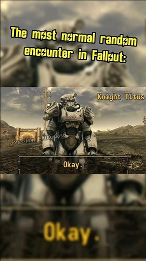 The most normal random encounter in fallout: #fallout #memes #shorts