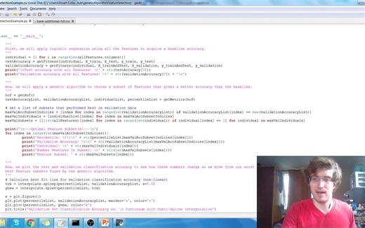 Genetic Algorithm For Feature Selection Example