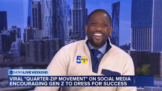 “I’m a quarter-zip dude now!” 21-year-old social media influencer Jason Gyamfi is inspiring his followers to dress for success and expand their horizons. | ABC News Live