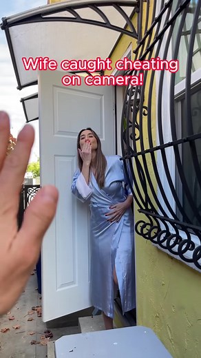 Wife caught cheating on camera! #Funtiktok#Funny#Fun#Trending#viral#foryou#Dailylife#Humorous#Funtik#Comical#girl#beautiful#Couple#game#Script#Performer#troll#trolling