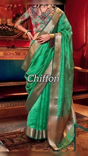 5 different types of green saree💚 #shorts #sareeblouse #sareefashion#ytshorts #youtubeshorts