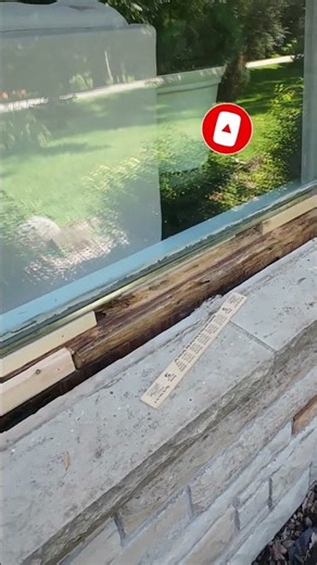 How I patched my window sill to keep water out!