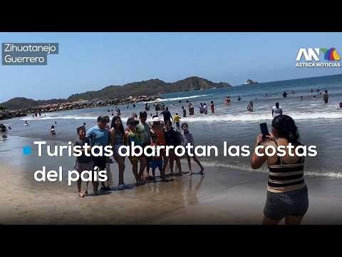 Mexico's beaches packed during Holy Week: tourists crowd coasts and hotels