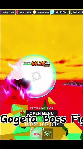 Dragon Ball Rage | Gogeta Boss Fight | Roblox
