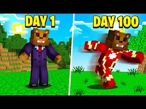 I Survived 100 Days As A Superhero In Minecraft (Here's What Happened)