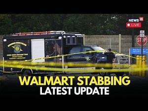 Walmart Stabbing Breaking News Live | Walmart Attack Caught on Camera | Chaos in Parking Lot | N18L