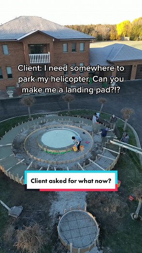 Do you think this’ll hold the helicopter? #fyp #construction #concrete