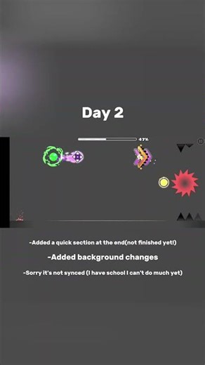 Day 2 of my level! (suggestions in the comments!)
