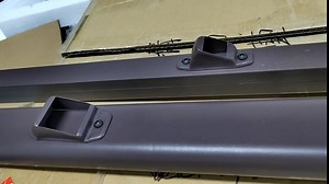 3 Steps Stair Railing Outdoor, Brown Hand Rails for Outdoor Steps, Stair Handrail Indoor with Screw Kits, Transitional Porch Railing for Steps