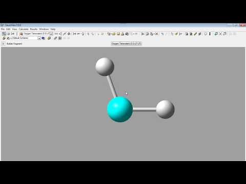 Draw a molecule and geometry structure optimization with Gaussview