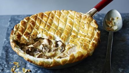 Chicken and wild mushroom pie recipe