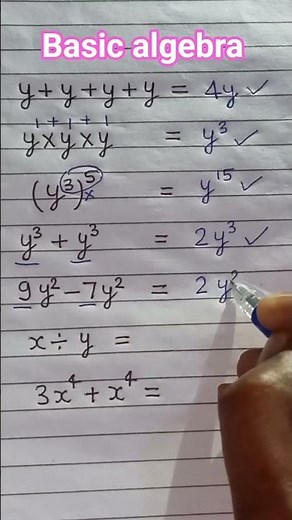 basic algebra #maths #algebra #mathhack # #education #viral #trending #shortvideos