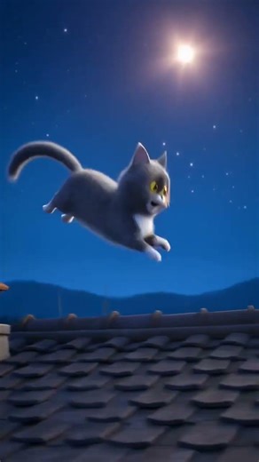 The cat loves the stars